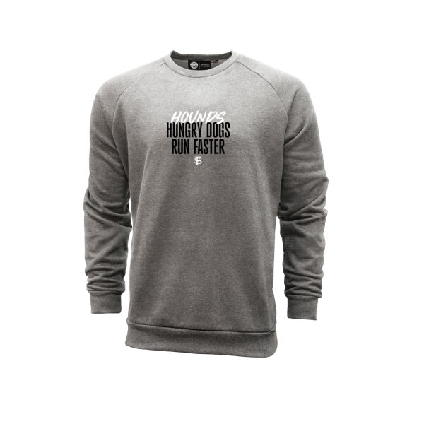FS Men's Basketball Crewneck Sweatshirt Hungry Dogs Run Faster Thumbnail